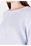Comfort Fit Boat Neck Plain Women's Blue Sweater - 4