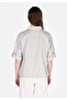 Regular Fit Shirt Neck Checked Women's Green Roll-Up Shirt - 2