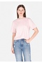 Regular Fit Round Neck Plain Women's Pink Short Sleeve T-Shirt