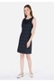Slim Fit Women's Navy Blue Dress