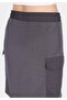 Slim Fit Straight Lace-Up Women's Anthracite Skirt - 6