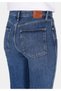 Slim Fit Mid Waist Narrow Leg Women's Indigo Jean Trousers - 6