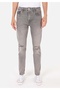 Slim Straight Men's Gray Jean Trousers - 4