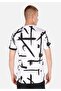 Regular Fit Round Neck Men's White Short Sleeve T-Shirt - 3
