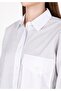 Regular Fit Shirt Neck Striped Women's Blue Long Sleeve Shirt - 4