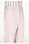 Regular Fit Mid Waist Straight Leg Men's Beige Cotton Trousers - 5