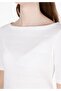 Slim Fit Women's White Short Sleeve T-Shirt - 4
