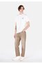 Baggy Fit Mid Waist Wide-Leg Men's Brown Jean Trousers