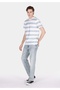 Regular Fit Mid Waist Straight Leg Pockets Men's Bleach Indigo Denim Jean Pants - 3