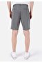 Regular Fit Pocketed Mid Waist Straight Men's Anthracite Shorts - 2