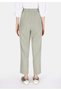 Regular Fit Low Waist Straight Leg Women's Green Trousers - 2