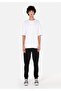 Slim Fit Mid-Waist Men's Cotton Blend Black Sweatpants