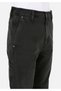 Loose Fit Mid Waist Wide Leg Men's Green Trousers - 5
