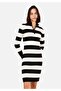 Slim Fit Women's Black Long Sleeve Dress - 3