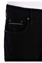 Slim Fit Low Waist Slim Leg Men's Black Jean Pants - 5