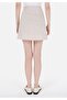 Mini Skirt Plain Zippered Women's Beige Skirt - 2