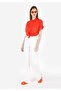 Cargo Fit High Waist Slimming Leg Women's White Jean Pants - 3