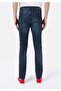 044 Karl Normal Cut Low Waist Straight Leg Dark Blue Men's Trousers Cl 1068664 - 2