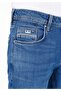 044 Karl Normal Cut Low Waist Straight Leg Blue Men's Trousers Cl1068665 - 5