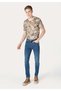 Straight Fit Low Waist Straight Leg Men's Indigo Jean Trousers