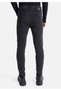 Skinny Fit High Waist Narrow Leg Men's Black Jean Trousers - 2