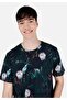 Regular Fit Crew Neck Printed Green Men's Short Sleeve T-Shirt - 4