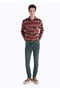 Straight Fit Low Waist Straight Leg Men's Green Jean Denim Trousers - 3