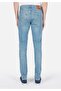 Slim Fit Low Waist Narrow Leg Men's Indigo Jean Pants - 2