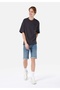 Straight Fit Low Waist Men's Denim Jean Shorts