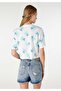 Regular Fit Round Neck Women's White Short Sleeve T-Shirt - 2