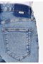 Slim Fit Mid Waist Straight Leg Women's Indigo Jean Trousers - 7