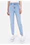 Mom Fit Shrinkable Leg Women's Gray Jean Pants - 4