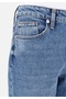 896 Maria Relaxed Fit High Waist Straight Leg Blue Women's Trousers - 5