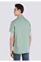 Regular Fit Shirt Neck Plain Men's Green Short Sleeve Shirt - 2