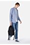 Regular Fit Shirt Collar Blue Men's Long Sleeve Shirt Cl 1058567 - 3
