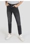 035 Ryan Super Slim Fit High Waist Narrow Leg Black Men's Trousers - 4