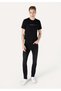 044 Karl Straight Fit Low Waist Straight Leg Men's Black Jean Trousers Cl1065259