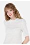 White Women's T-Shirt Sleeve - 4