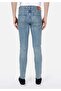Slim Fit Low Waist Narrow Leg Men's Indigo Jean Pants - 2