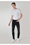 Slim Fit Low Waist Slim Leg Men's Black Jean Pants