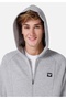 Slim Fit Hooded Printed Men's Gray Jacket with Pockets Cl 1067002 - 5