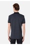 Regular Fit Polo Neck Striped Men's Anthracite Short Sleeve T-Shirt - 2