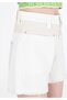 Relaxed Fit High-Waist White Women's Denim Shorts - 5