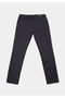 Straight Fit Low-Rise Straight Leg Men's Gray Buttoned Trousers - 8