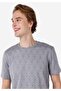 Regular Fit Crew Neck Gray Men's Short Sleeve T-Shirt Cl 1068398 - 4