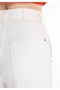 Cargo Fit High Waist Slimming Leg Women's White Jean Pants - 5