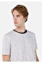 Regular Fit Crew Neck White Men's Short Sleeve T-Shirt Cl 1067708 - 4