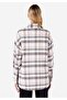 Regular Fit Pocketed Shirt Neck Plaid Pack Women's White Long Sleeve Shirt - 2
