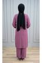 Simge Suit Women's Purple Ayrobin Fabric 2-Piece Trousers Tunic Set - 5