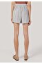 Regular Fit High Waist Women's White Shorts - 2